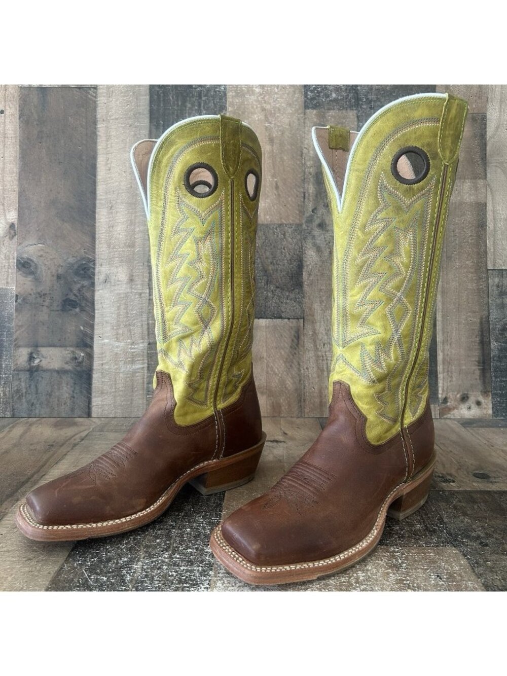 Tony Lama SA2001 Square Toe Buckaroo Western Cowboy Boots Mens 8 D